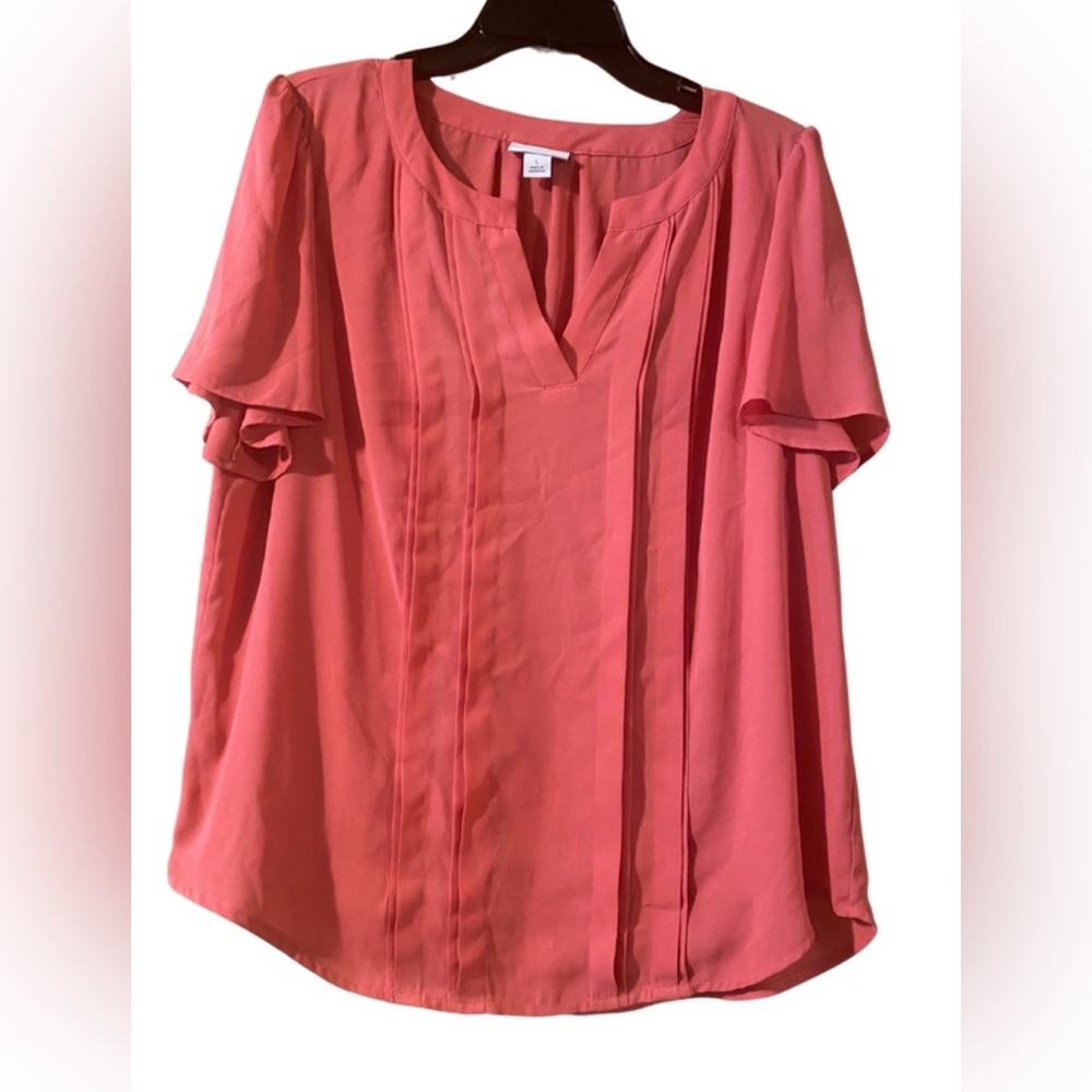 Liz Claiborne size L Women's Coral Blouse
